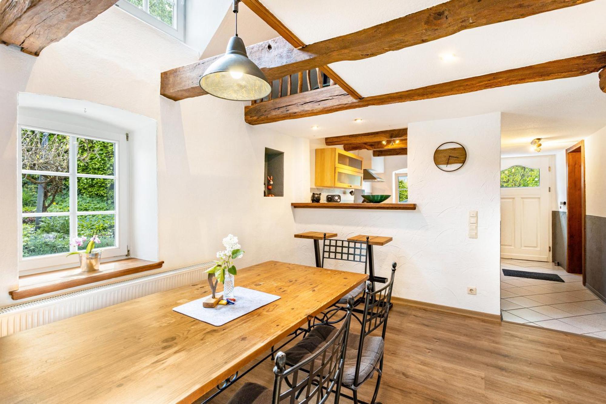 Fachwerk-Ferienhaus 1764 Eslohe Esterno foto