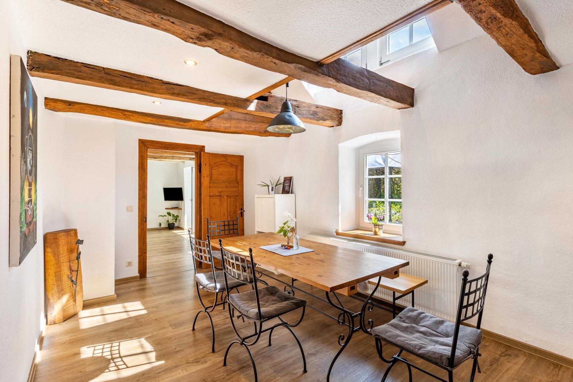Fachwerk-Ferienhaus 1764 Eslohe Esterno foto